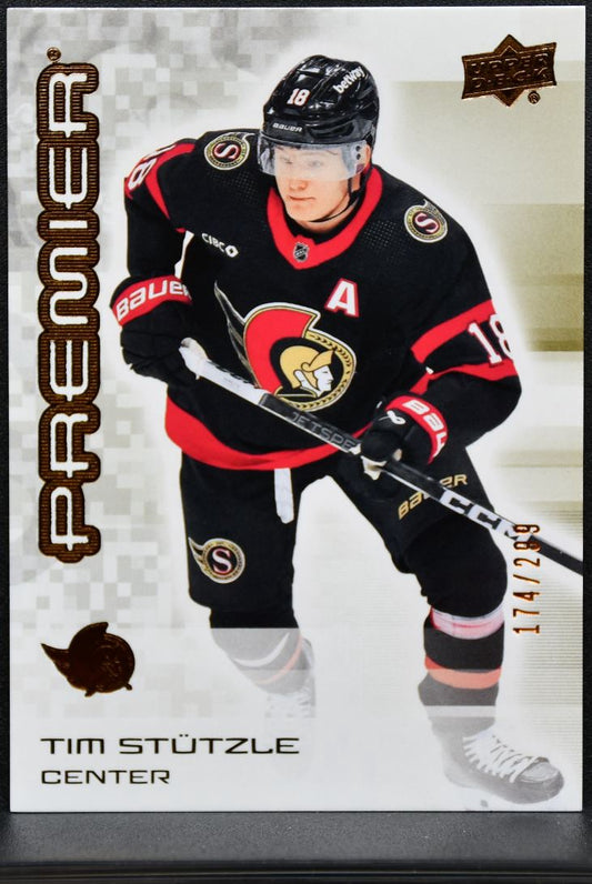 2024-25 Upper Deck Premier Base Tim Stützle 76 Ottawa Senators /249 0434
