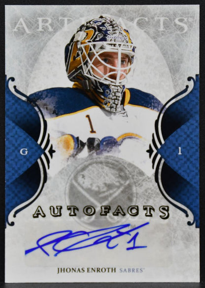 2011-12 Upper Deck Artifacts Autofacts Jhonas Enroth A-JE Sabres Auto 8515