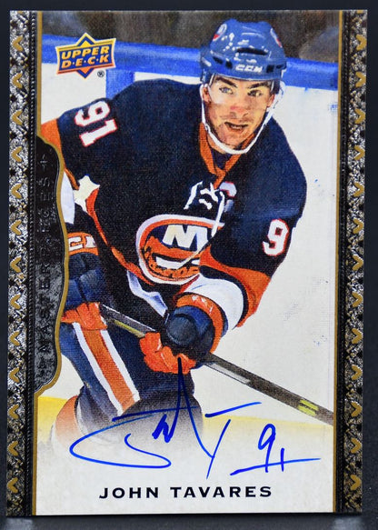 2014-15 UD Masterpieces John Tavares 142 Auto