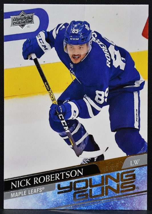 2020-21 Upper Deck Series 1 Young Guns Nick Robertson 237 Toronto Maple Leafs RC 7093