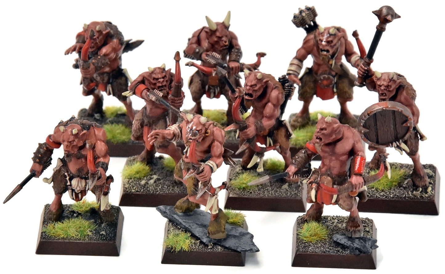 BEASTMEN 9 Ungors With Bows #4 PRO PAINTED Fantasy