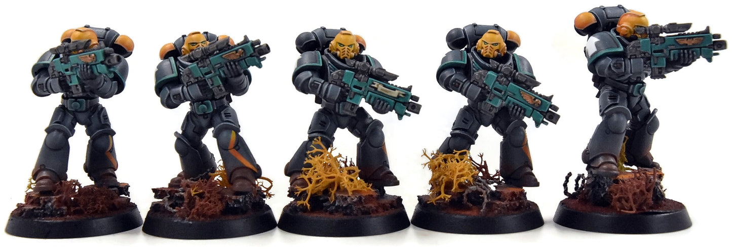 SPACE MARINES 10 Intercessors #2 WELL PAINTED Warhammer 40K
