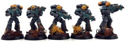 SPACE MARINES 10 Intercessors #2 WELL PAINTED Warhammer 40K