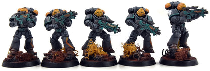 SPACE MARINES 10 Intercessors #2 WELL PAINTED Warhammer 40K