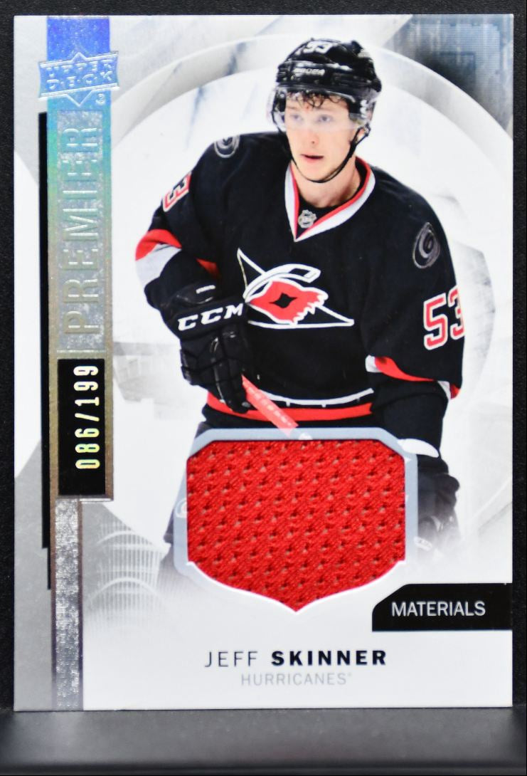 2015-16 Upper Deck Premier Base Jersey Jeff Skinner 086/199 Jersey 1847