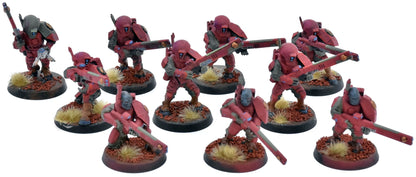 TAU EMPIRE 10 Fire Warriors #12 WELL PAINTED Warhammer 40K