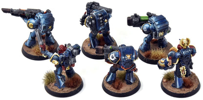 ULTRAMARINES 7 Devastators Squad #2 WELL PAINTED Warhammer 40K