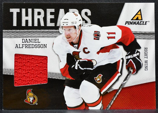 2011-12 Panini Pinnacle Threads Daniel Alfredsson 9 Ottawa Senators Jersey 5918
