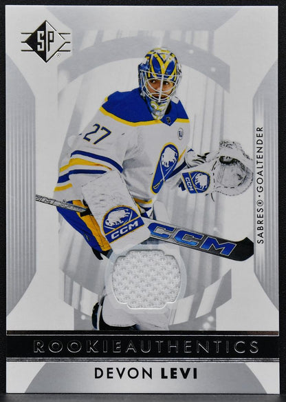 2023-24 SP Rookie Authentics Devon Levi 103 Buffalo Sabres Jersey 7840