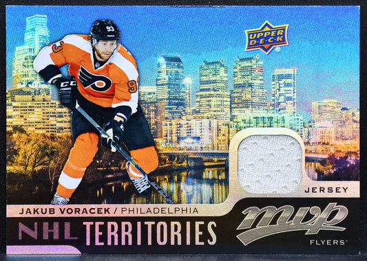 2015-16 UD MVP NHL Territories Jersey Jakub Voracek TM-JV Flyers Jersey 2974