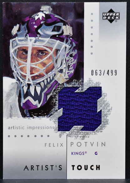 2002-03 UD Artistic Impressions Artist's Touch Felix Potvin 063/499 Jersey 0578