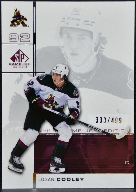 2023-24 SP Game Used 2001 Retro Rookie Crossover Logan Cooley Coyotes /499 3573