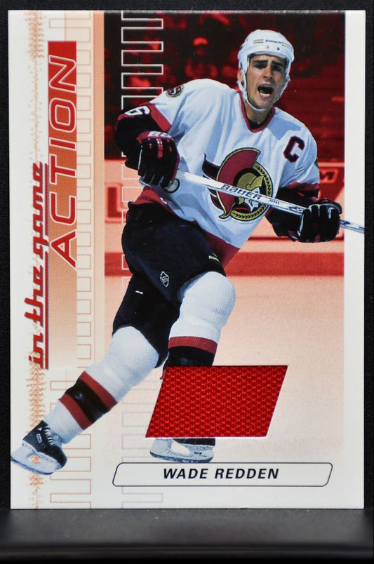 2003-04 In The Game Action Jerseys Wade Redden M-68 Ottawa Senators Jersey 5739