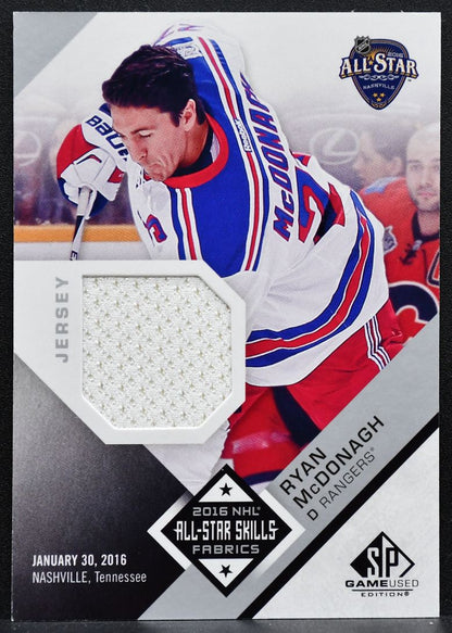 2016-17 SP Game Used 2016 All-Star Skills Fabrics McDonagh Rangers Jersey 4701