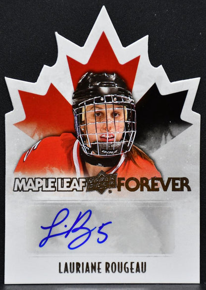 2015-16 UD Team Canada Juniors Maple Leaf Forever Rougeau ML-LR Auto 3535