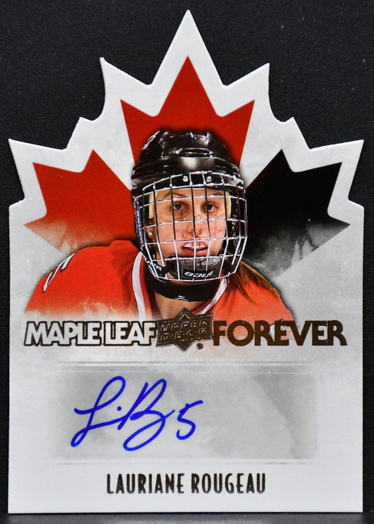 2015-16 UD Team Canada Juniors Maple Leaf Forever Rougeau ML-LR Auto 3535
