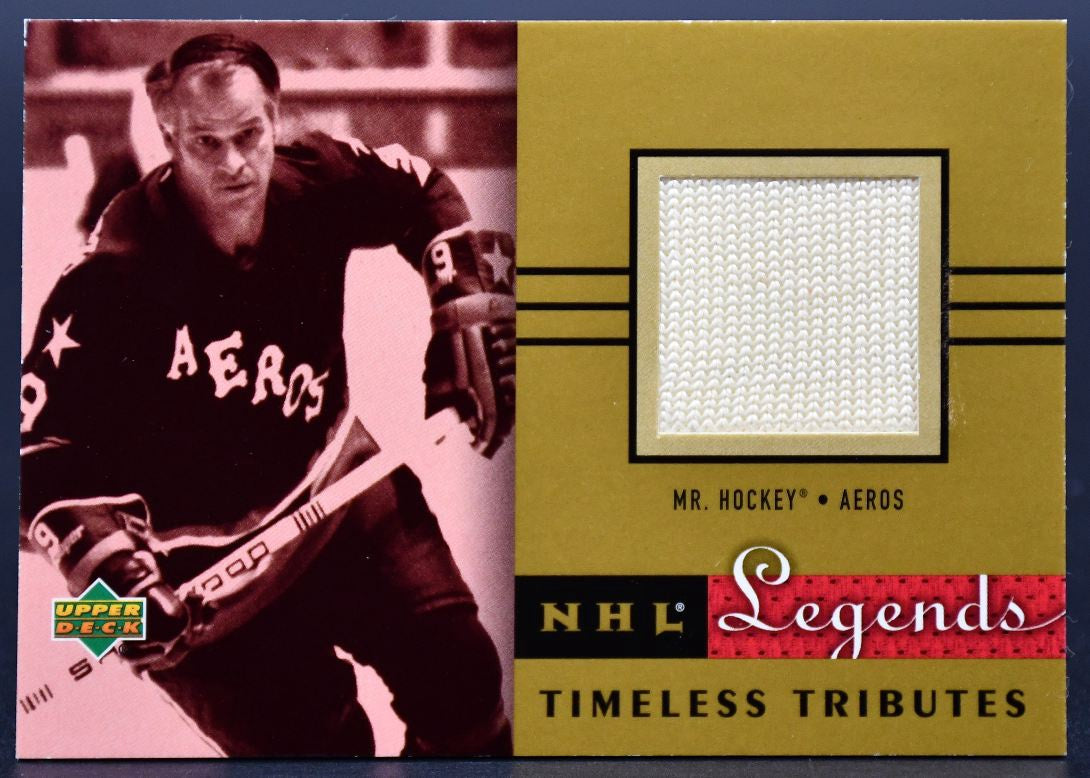 Maillot TT-GH de Gordie Howe, édition 2001-02, Légendes de l'Université de Delaware, hommage intemporel