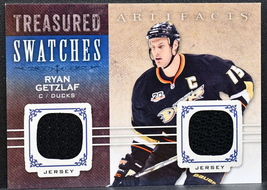 2014-15 UD Artifacts Treasured Swatches Jerseys Blue Ryan Getzlaf Jersey 1090