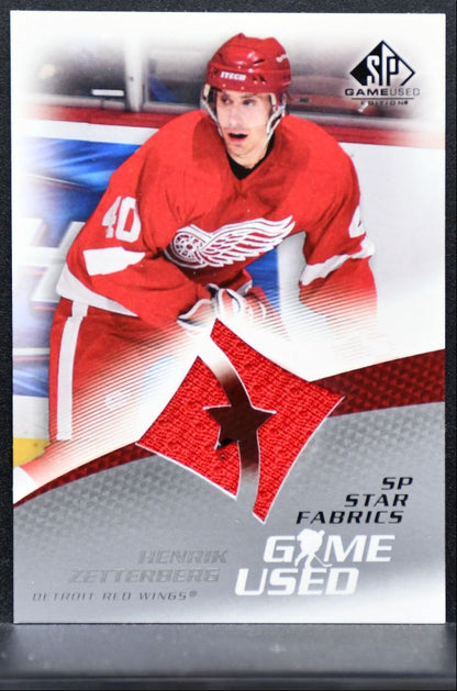 2004-05 SP Game Used Star Fabrics Henrik Zetterberg Jersey 4664