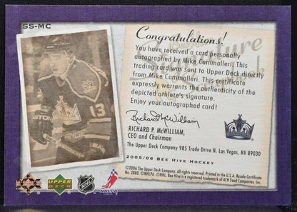 2005-06 UD Beehive Signature Scrapbook Mike Cammalleri SS-MC Kings Auto 3192
