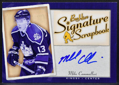 2005-06 UD Beehive Signature Scrapbook Mike Cammalleri SS-MC Kings Auto 3192