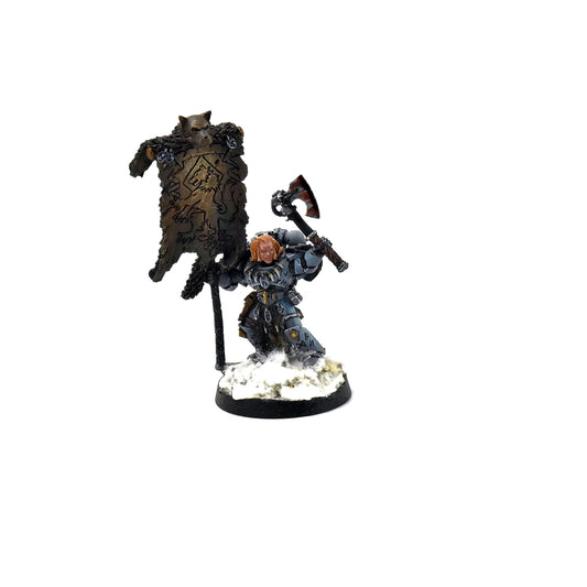 SPACE WOLVES Grey Hunter with Wolf Standard #1 40k