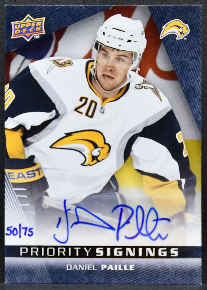 2009-10 UD Canadian Fall Expo Priority Signings Paille Sabres Auto 50/75 0669