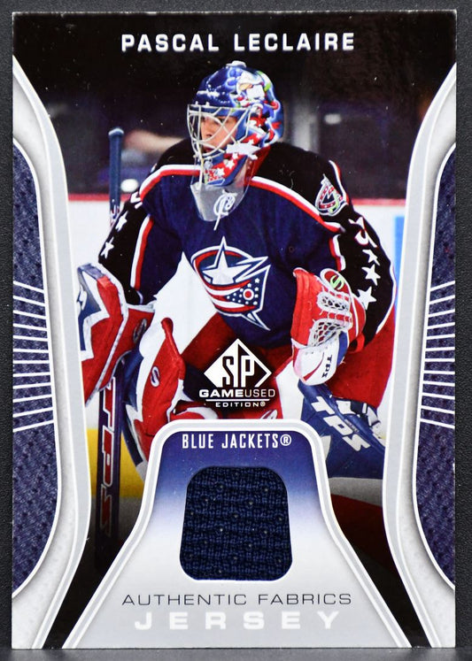 2006-07 SP Game Used Authentic Fabrics Pascal Leclaire AF-PL Blue Jackets Jersey 2486