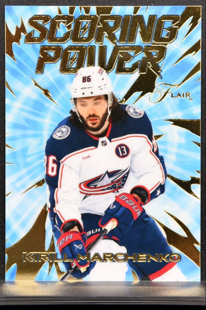 2025-26 Flair Scoring Power Kirill Marchenko SP-9 Columbus Blue Jackets 0184