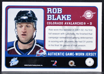 2002-03 Pacific Quest for the Cup Jerseys Rob Blake Jersey 3517