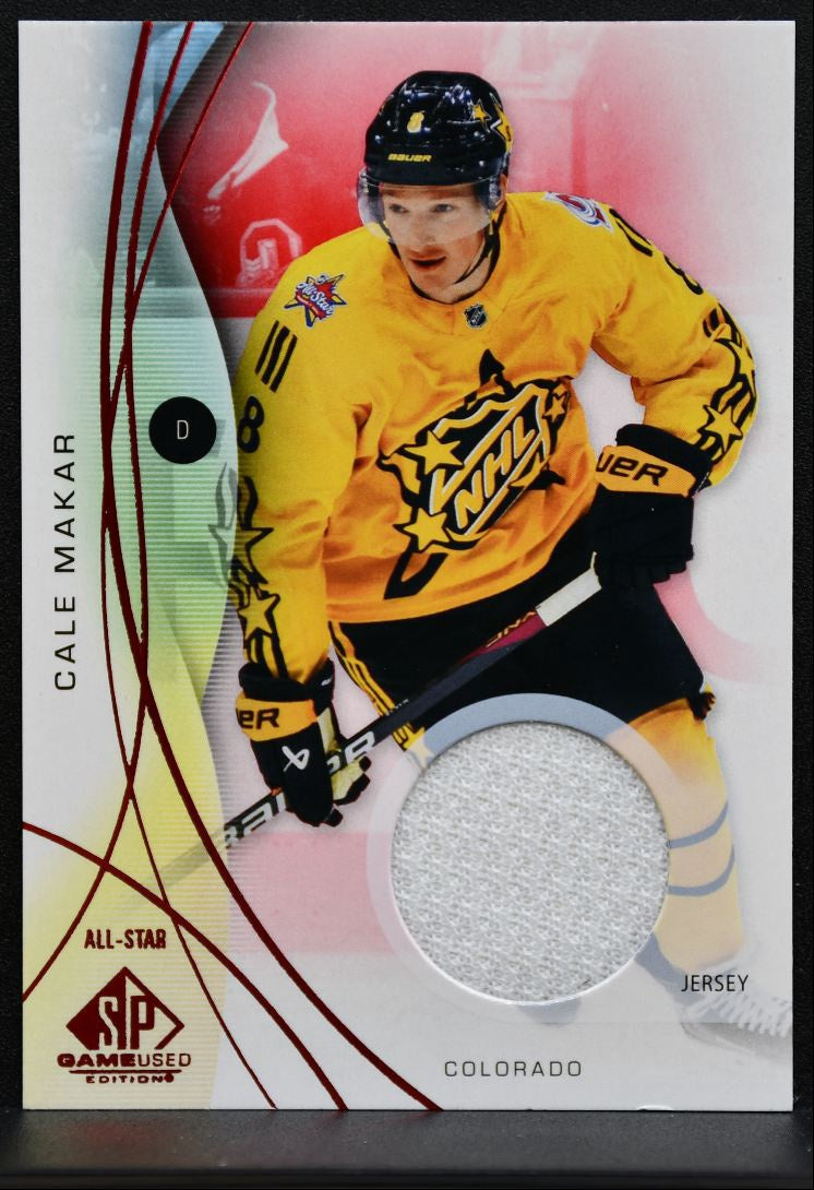 2024-25 SP Game Used Red Jersey Cale Makar 144 Colorado Avalanche Jersey 0856