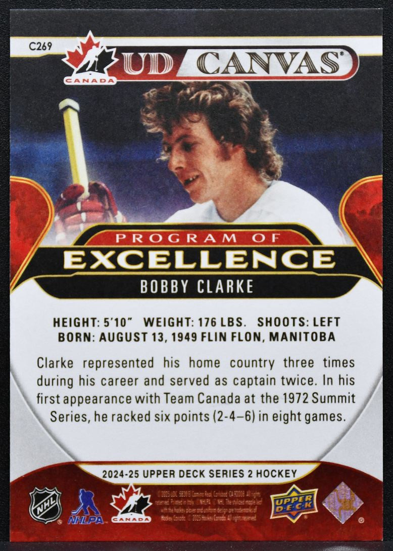 2024-25 UD Series 2 UD Canvas Program Of Excellence Bobby Clarke Canada 4520