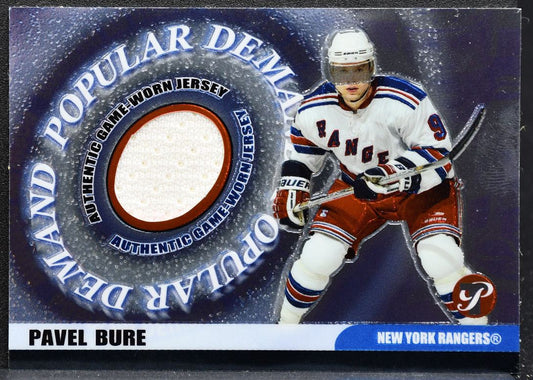 2003-04 Topps Pristine Popular Demand Relics Pavel Bure Rangers Jersey 4152