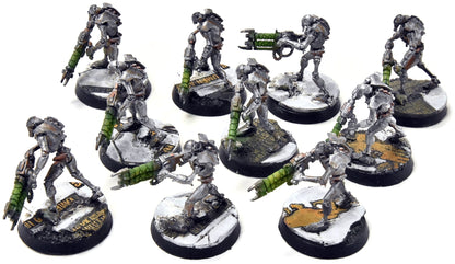 NECRONS 10 NECRON Warriors #2 WELL PAINTED Warhammer 40k