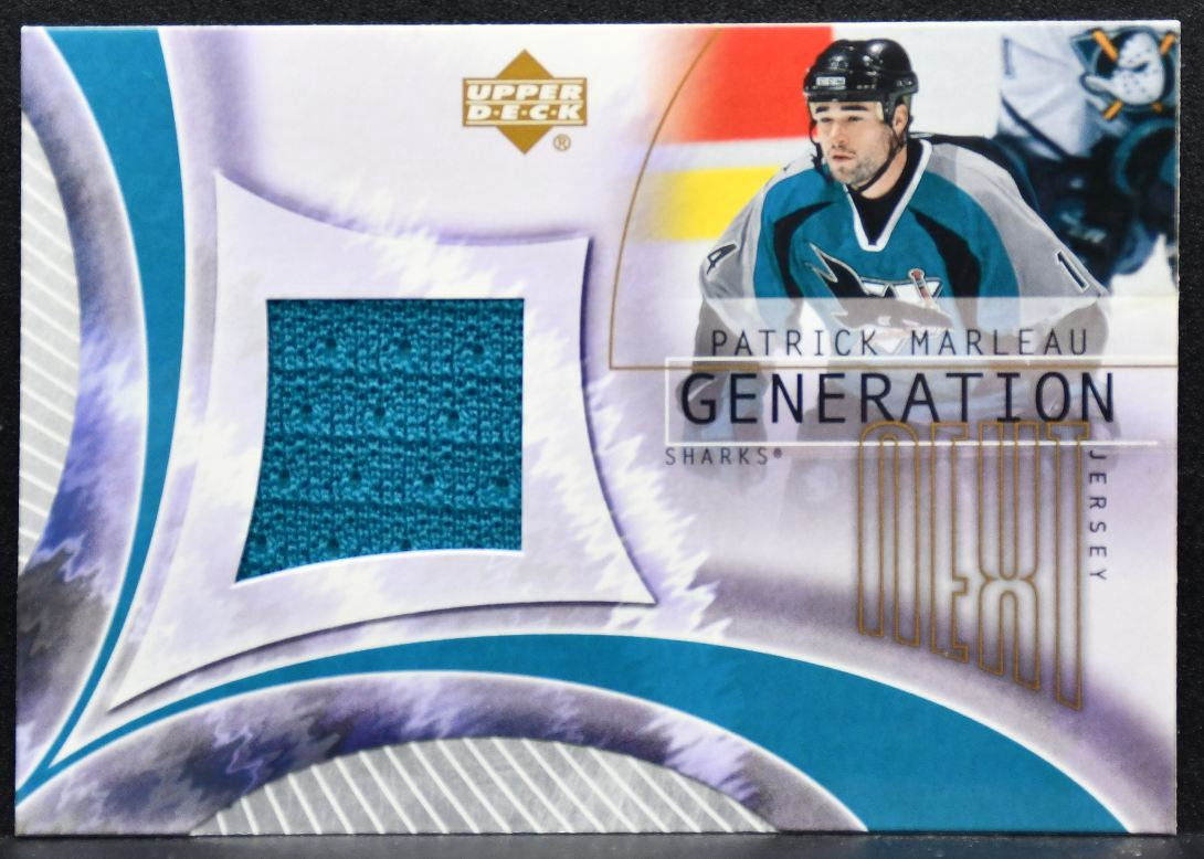 2002-03 Upper Deck Next Generation Patrick Marleau San Jose Sharks Jersey 5290