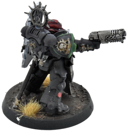 SPACE MARINES Raven Guard Primaris Lieutenant Relic Shield #1 WELL PAINTED