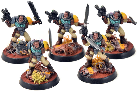 SPACE MARINES 5 Scouts #3 PRO PAINTED Warhammer 40K 0115