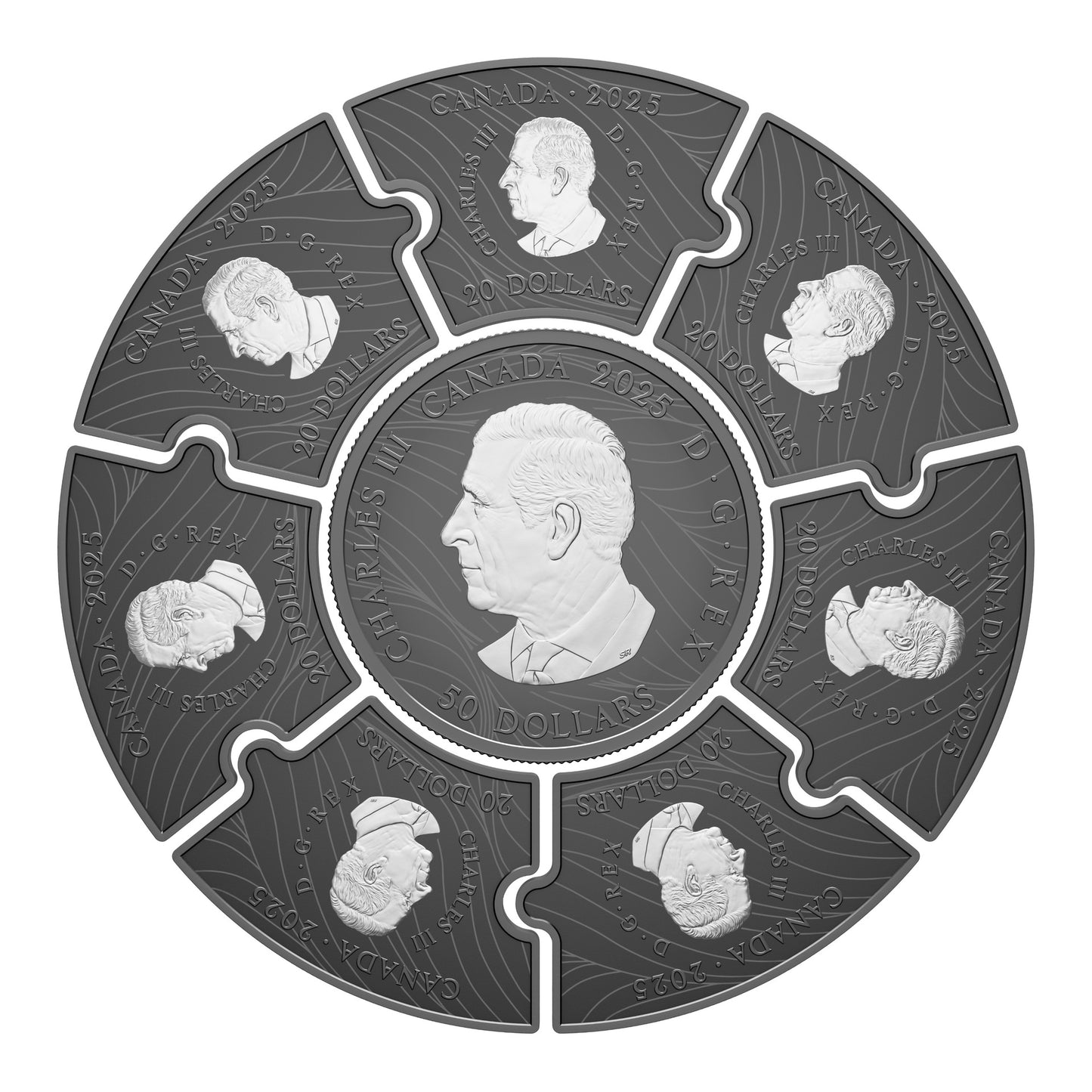 Fine Silver Puzzle Coin Set - Moon Phases (250338)
