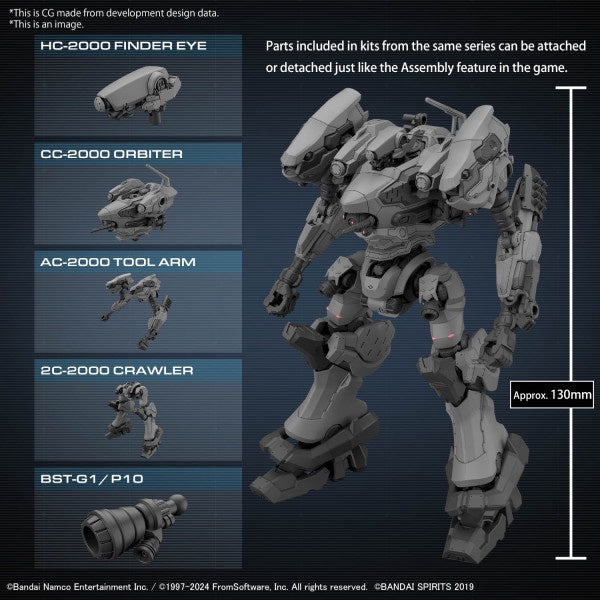 ARMORED CORE VI FIRES OF RUBICON RaD CC-2000 ORBITER 30MM Bandai