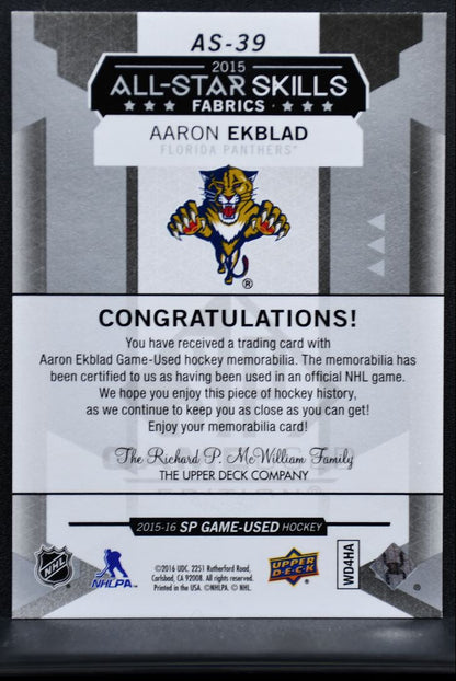 2015-16 SP Game Used 2015 All-Star Skills Fabrics Ekblad Jersey 8021