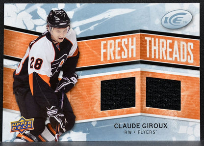 2008-09 Upper Deck Ice Fresh Threads Claude Giroux FT-GI Flyers Jersey 5555