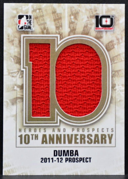 2013-14 In The Game Heroes and Prospects Tenth Anniversary Dumba Jersey 5429