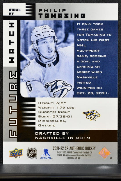 2021-22 SP Authentic Future Watch Retro Philip Tomasino RC 765/900 1211