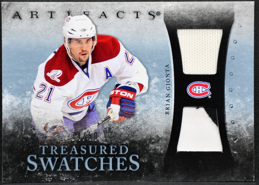 2010-11 UD Artifacts Treasured Swatches Brian Gionta Canadiens Jersey 0023
