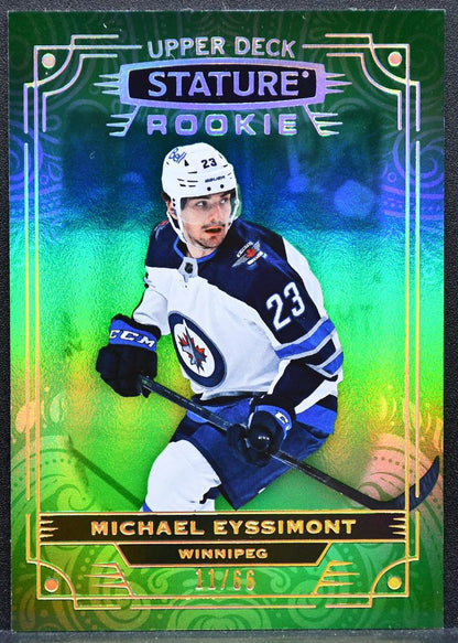 2022-23 Upper Deck Stature Rookie Green Michael Eyssimont 117 Jets RC 11/66 3031
