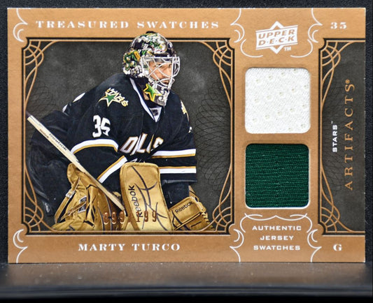 2009-10 Upper Deck Artifacts Treasured Swatches Marty Turco Stars Jersey 1013