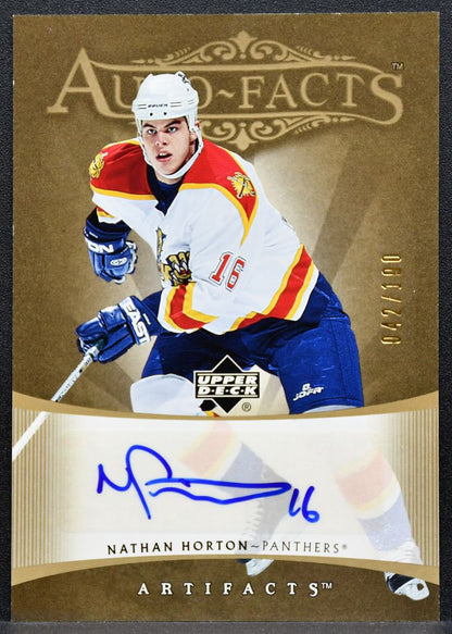 2005-06 Upper Deck Artifacts Autofacts Nathan Horton Panthers Auto 042/100 7132