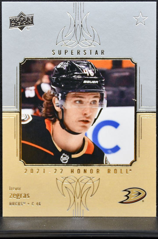 2021-22 Upper Deck Series 1 Honor Roll Trevor Zegras HR-46 Anaheim Ducks 0342