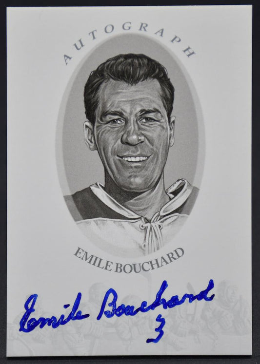 2010-11 Leaf In The Game Enshrined Silver Auto Emile Bouchard A-EB Auto