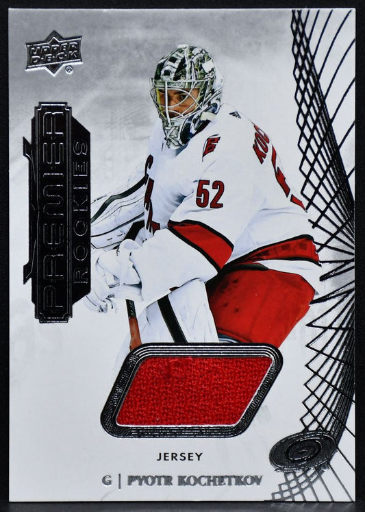2022-23 UD Premier RCs Jersey Pyotr Kochetkov 107 Carolina Hurricanes RC Jersey 3088